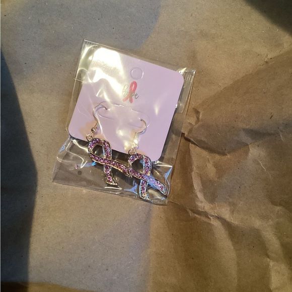 𝅺BREAST Cancer Earring - Picture 1 of 1